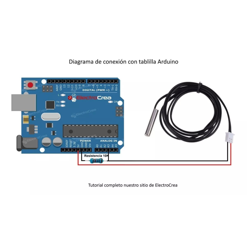 Sensor Temperatura NTC 10k Impermeable Termistor Stock